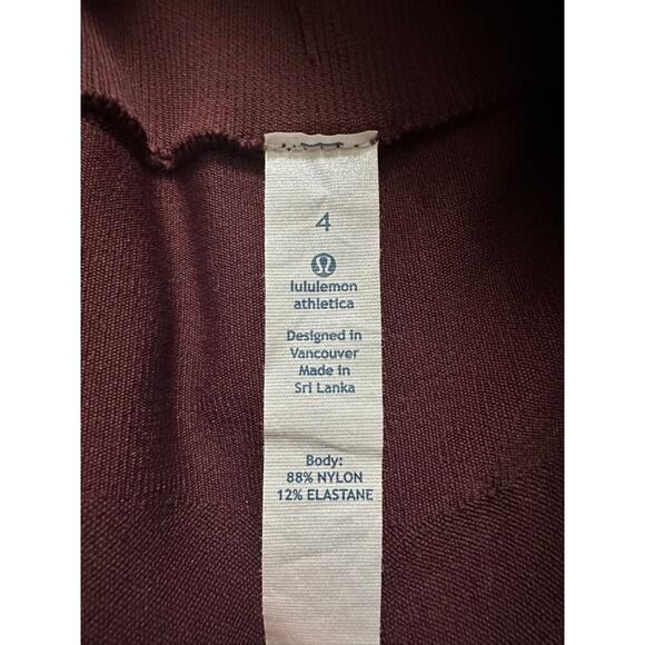 Lululemon Ebb To Street Pant size 4 Black Cherry - Picture 6 of 6